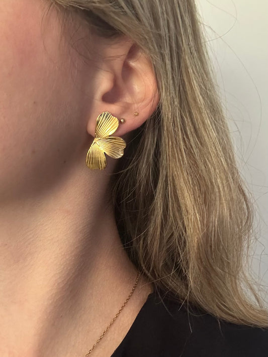 Boucles D’Oreilles Demi Fleurs