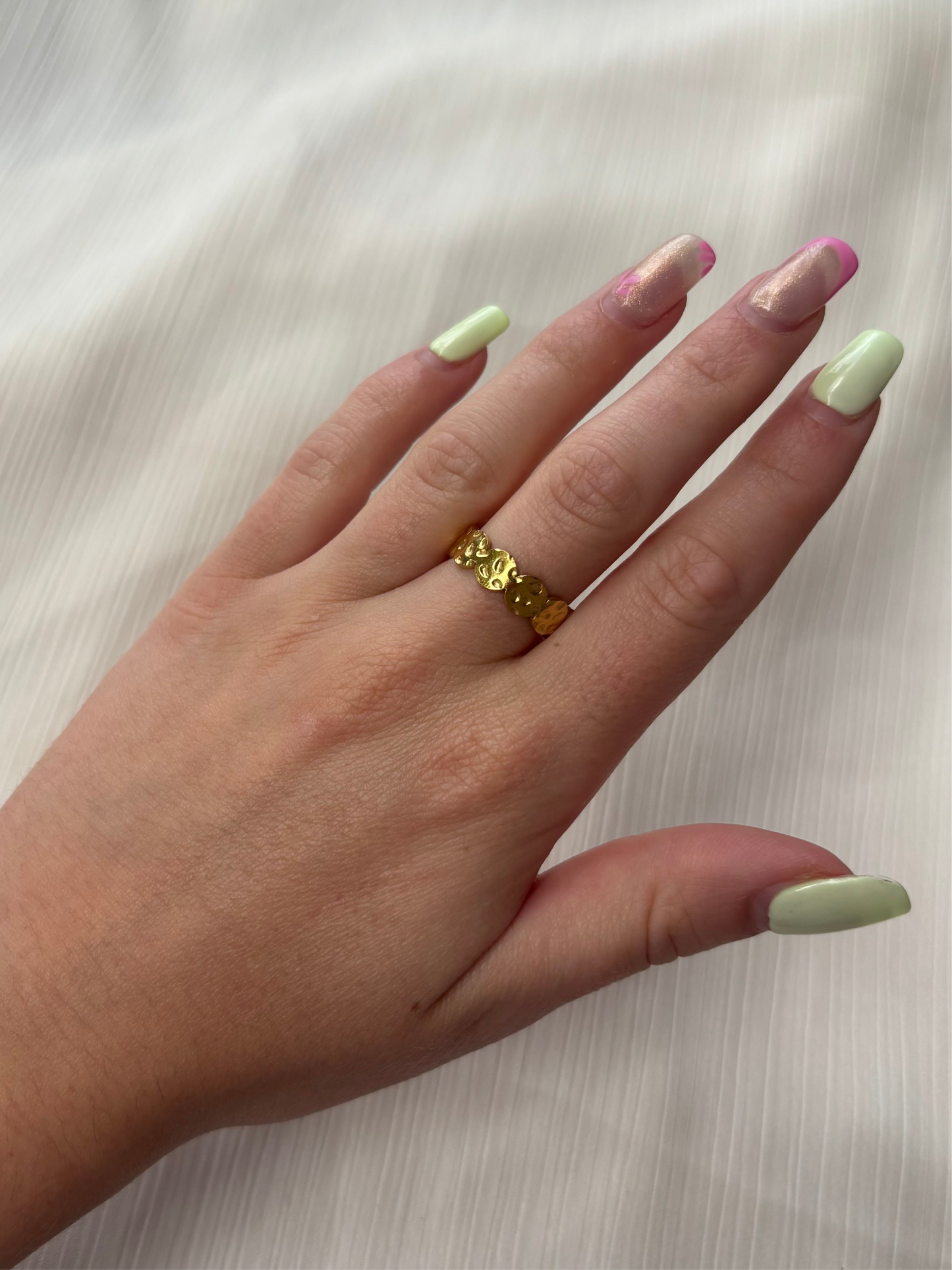 Bague Ronds Martelés