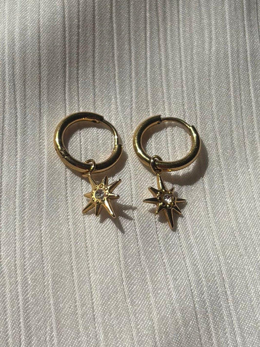 Boucles d’oreilles Étoiles dorées