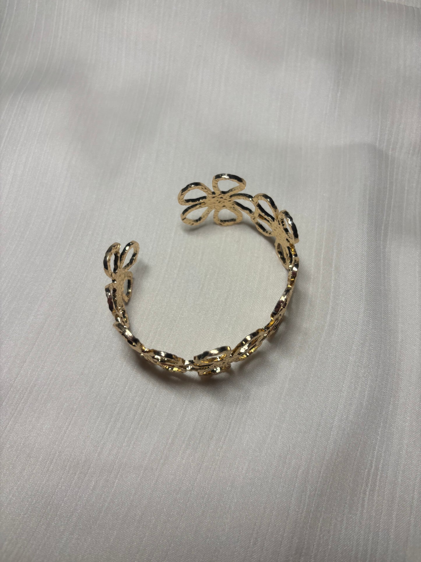 Jonc Fleurs sculptées doré