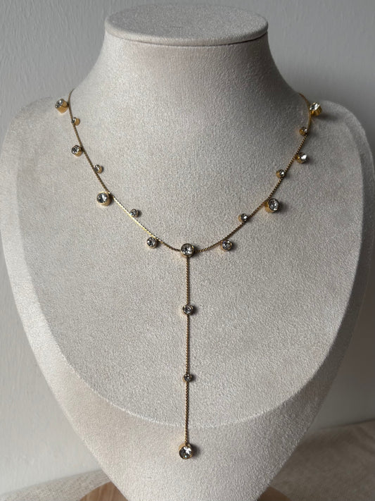 Collier Y Strass
