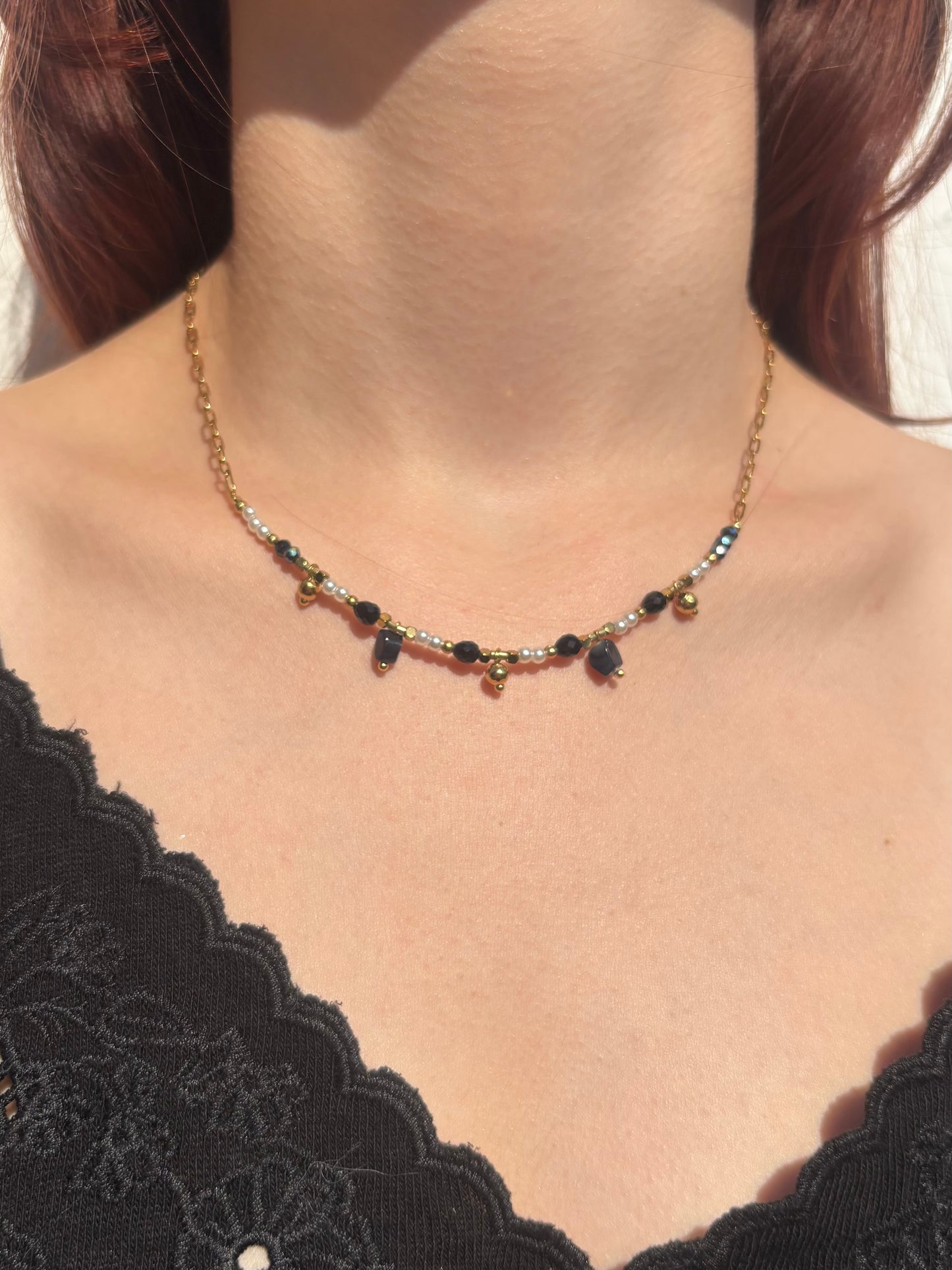 Collier Pampilles Noires