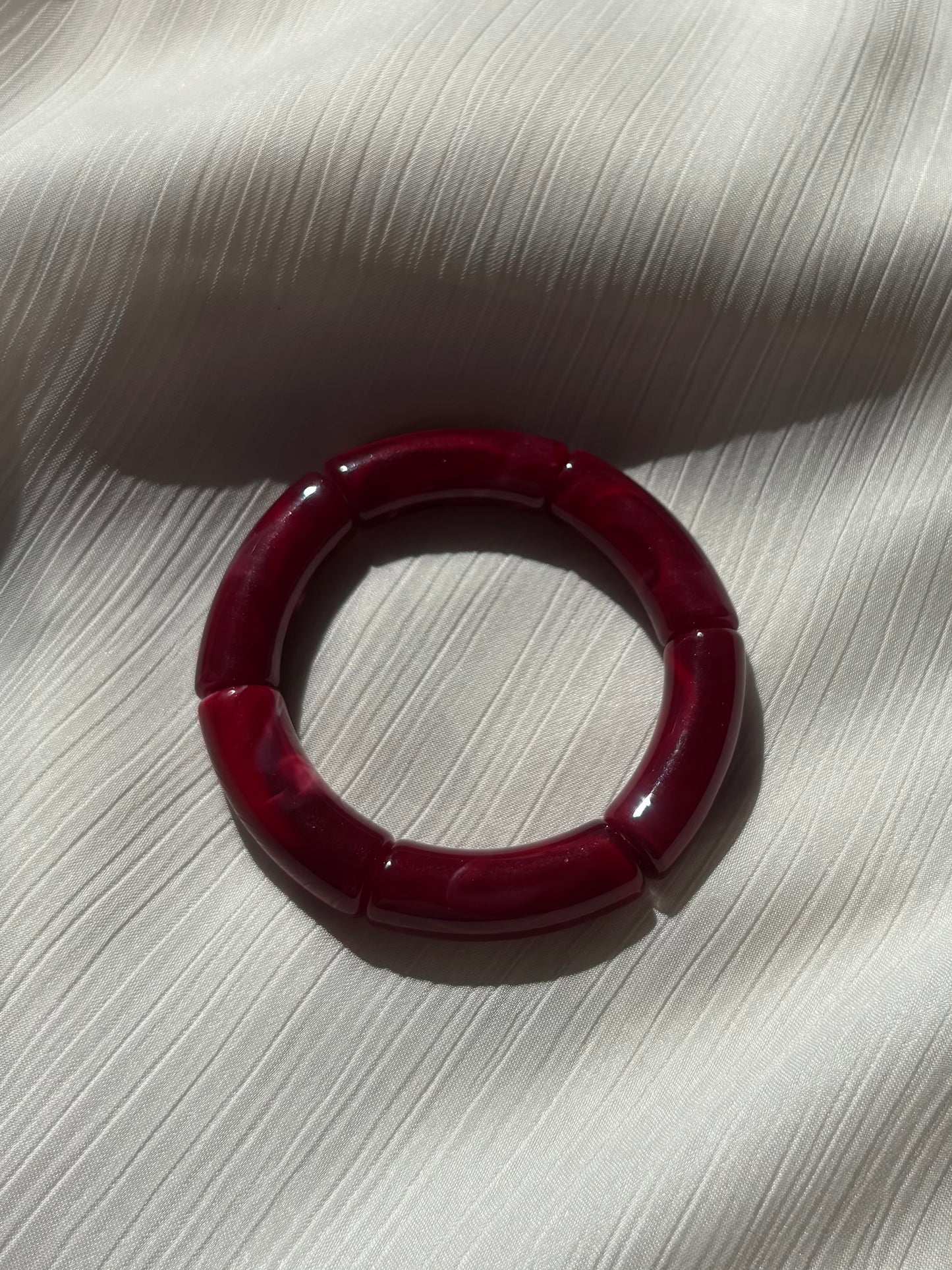 Bracelet Elastique Bordeaux