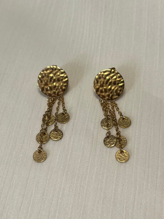 Boucles d'Oreilles Pampilles Martelées