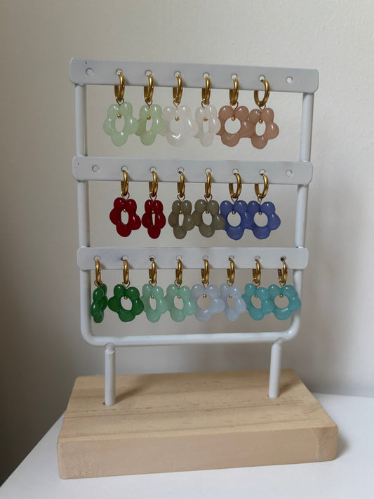 Mini Créoles Fleurs