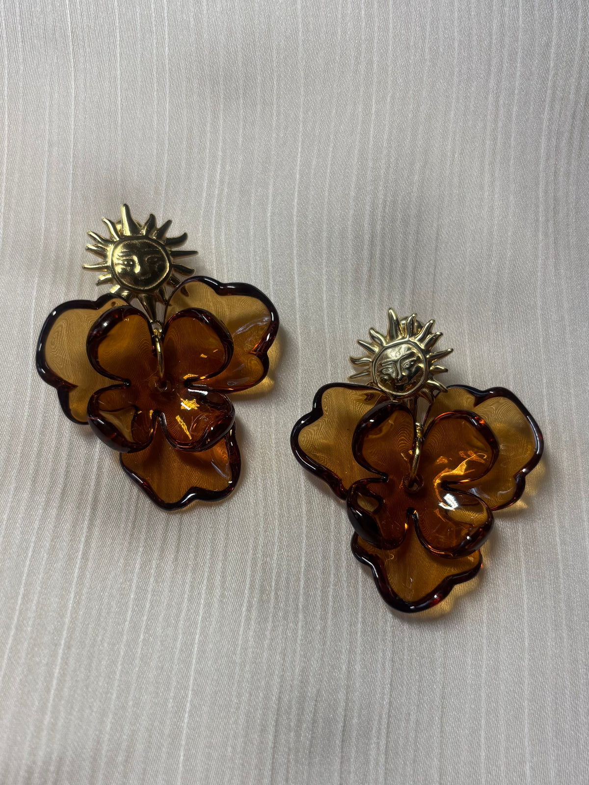 Boucles d'Oreilles Soleil d'Ambre