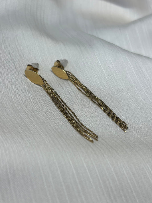 Boucles d'Oreilles Lignes Dorées