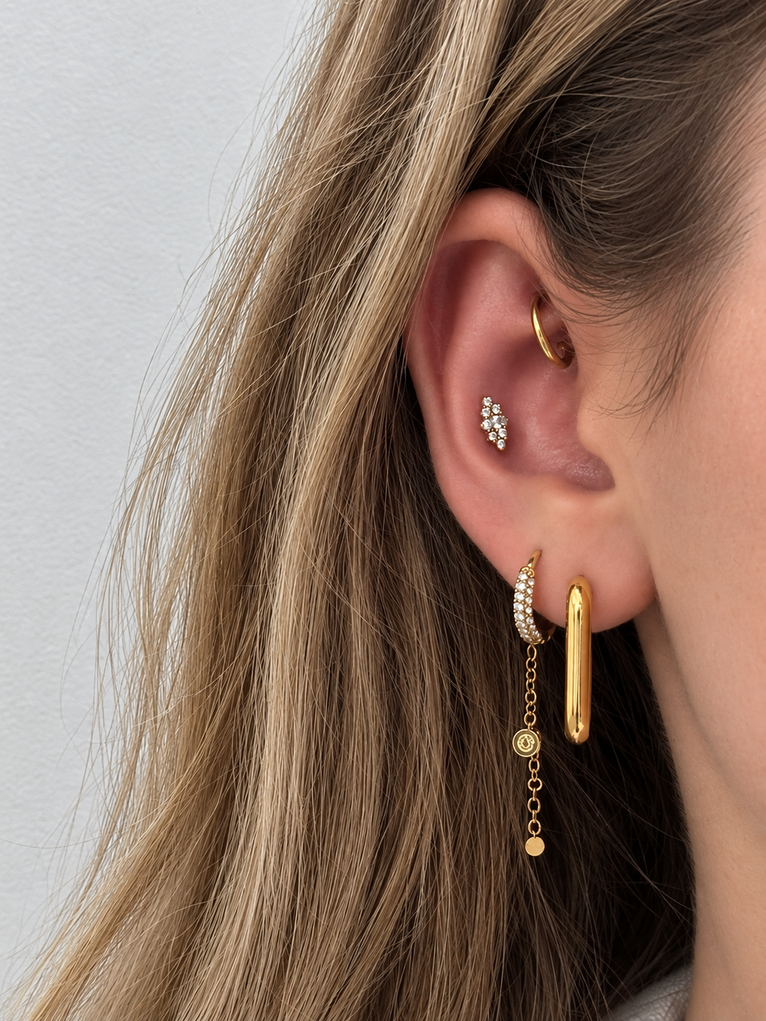 Piercing en Titane doré