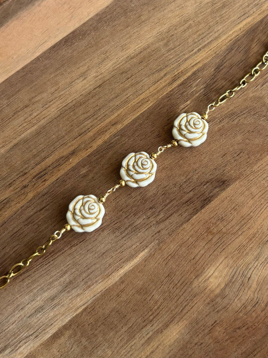 Bracelet Roses Vintage