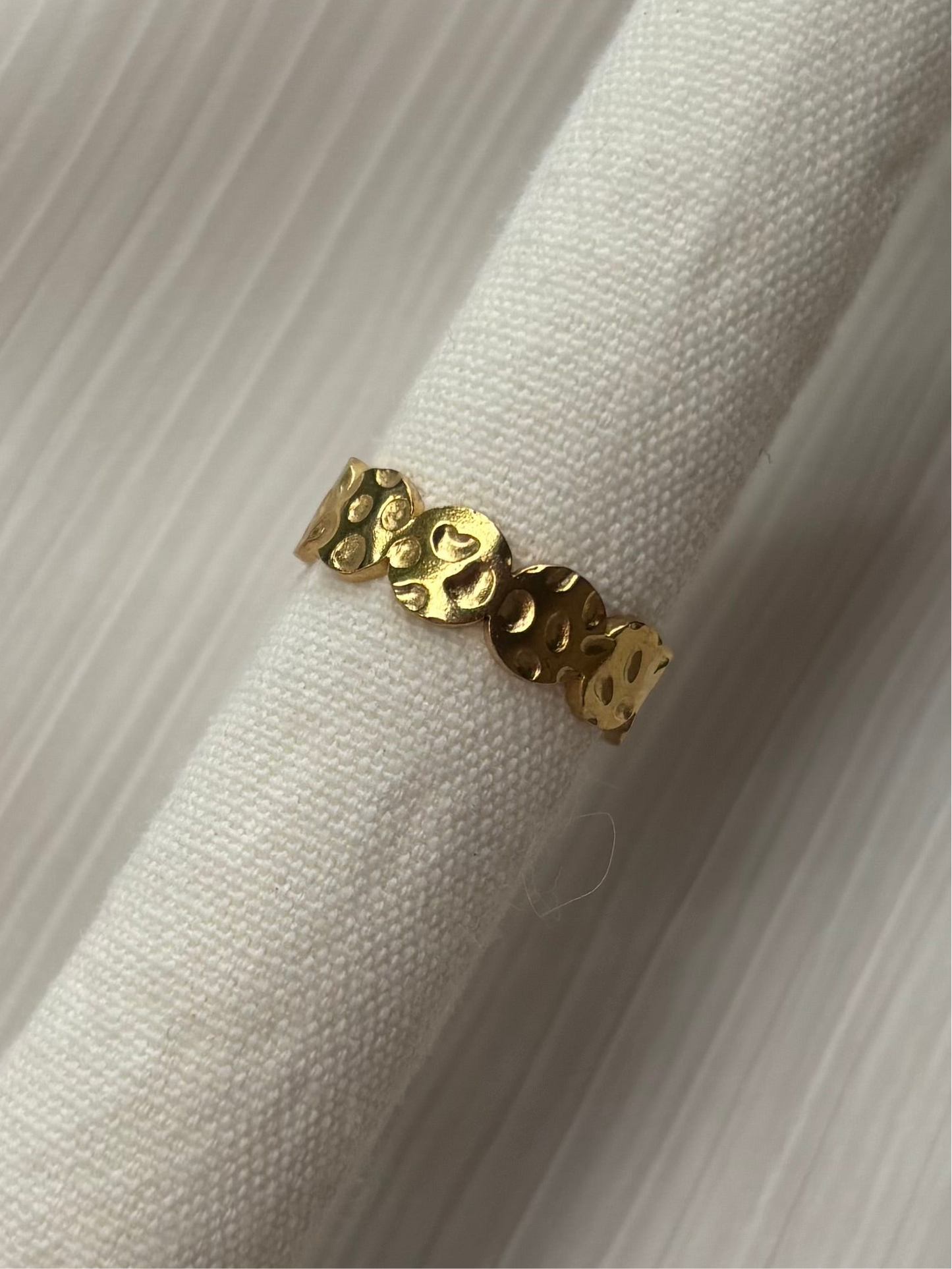 Bague Ronds Martelés