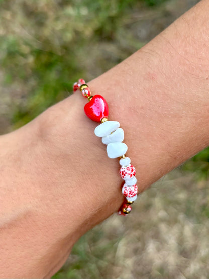 Bracelet Nacre & Cœur