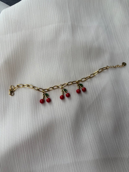 Bracelet Breloques Cerises