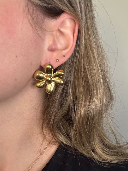 Boucles d’Oreilles Grandes Fleurs