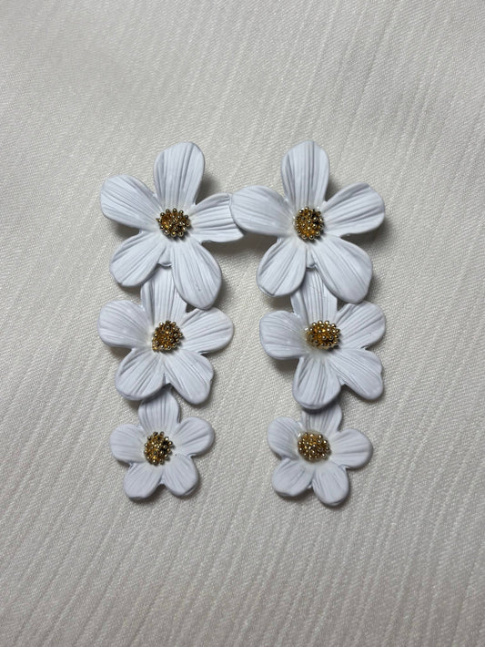 Boucles d'oreilles Trio de Fleurs