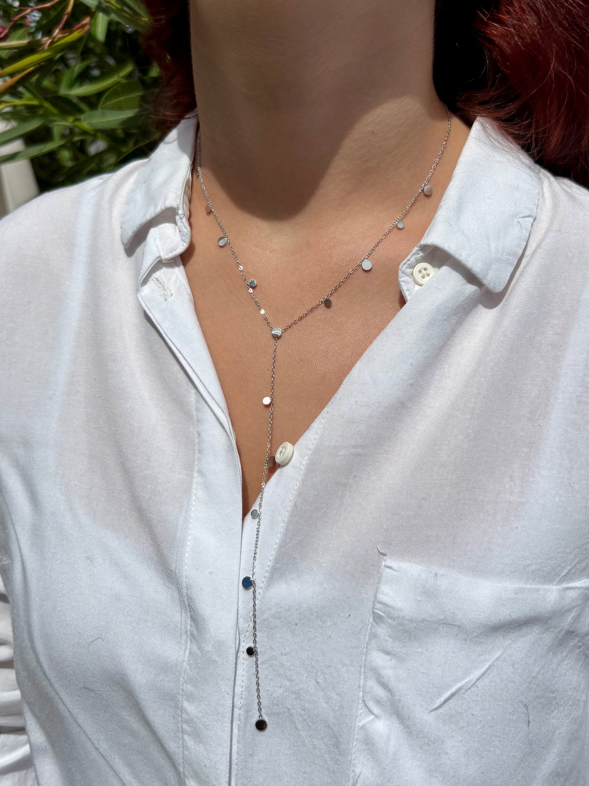 Collier Y Pampilles - Argenté