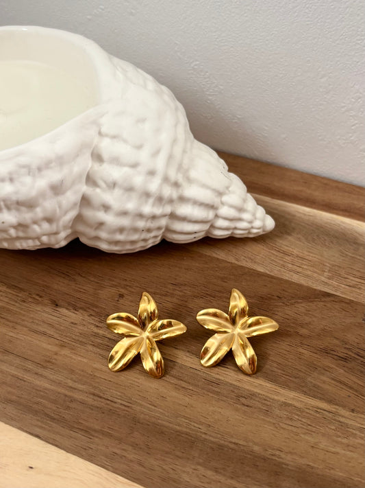 Boucles d'Oreilles Fleurs Monoï