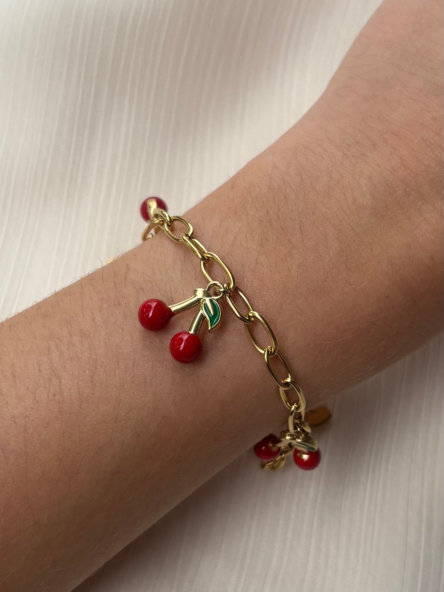 Bracelet Breloques Cerises