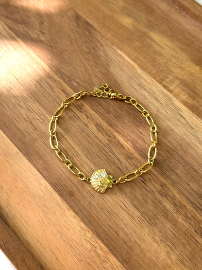 Bracelet Coquillage Eclat Doré