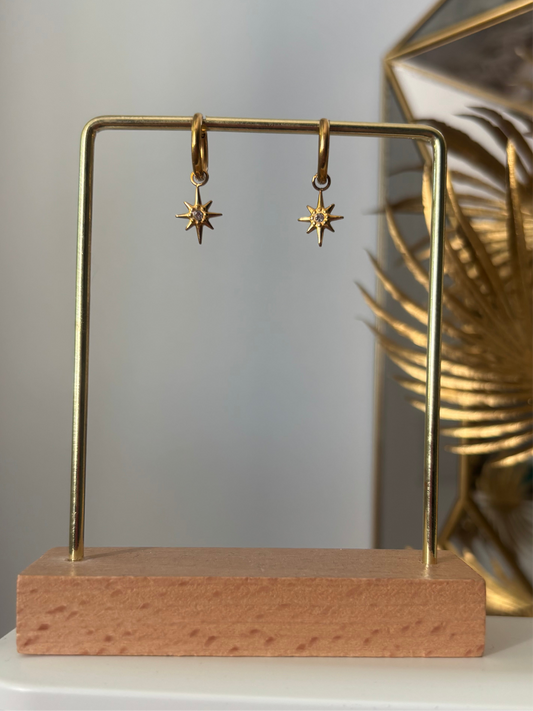 Boucles d’oreilles Étoiles dorées