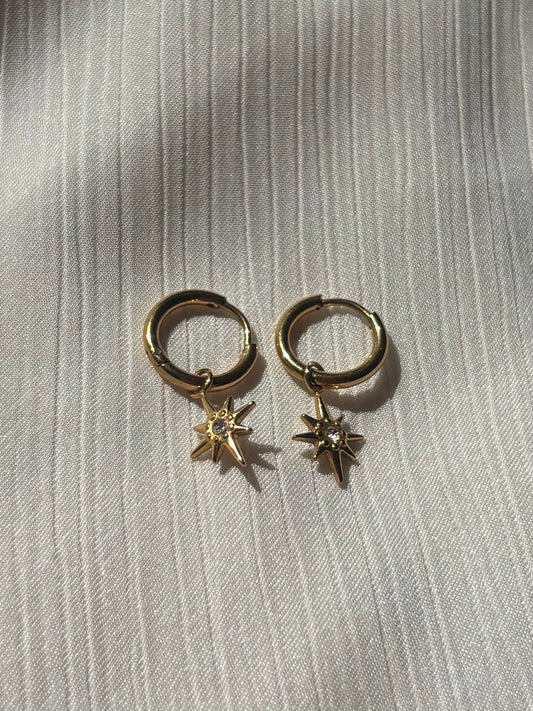 Boucles d’oreilles Étoiles dorées