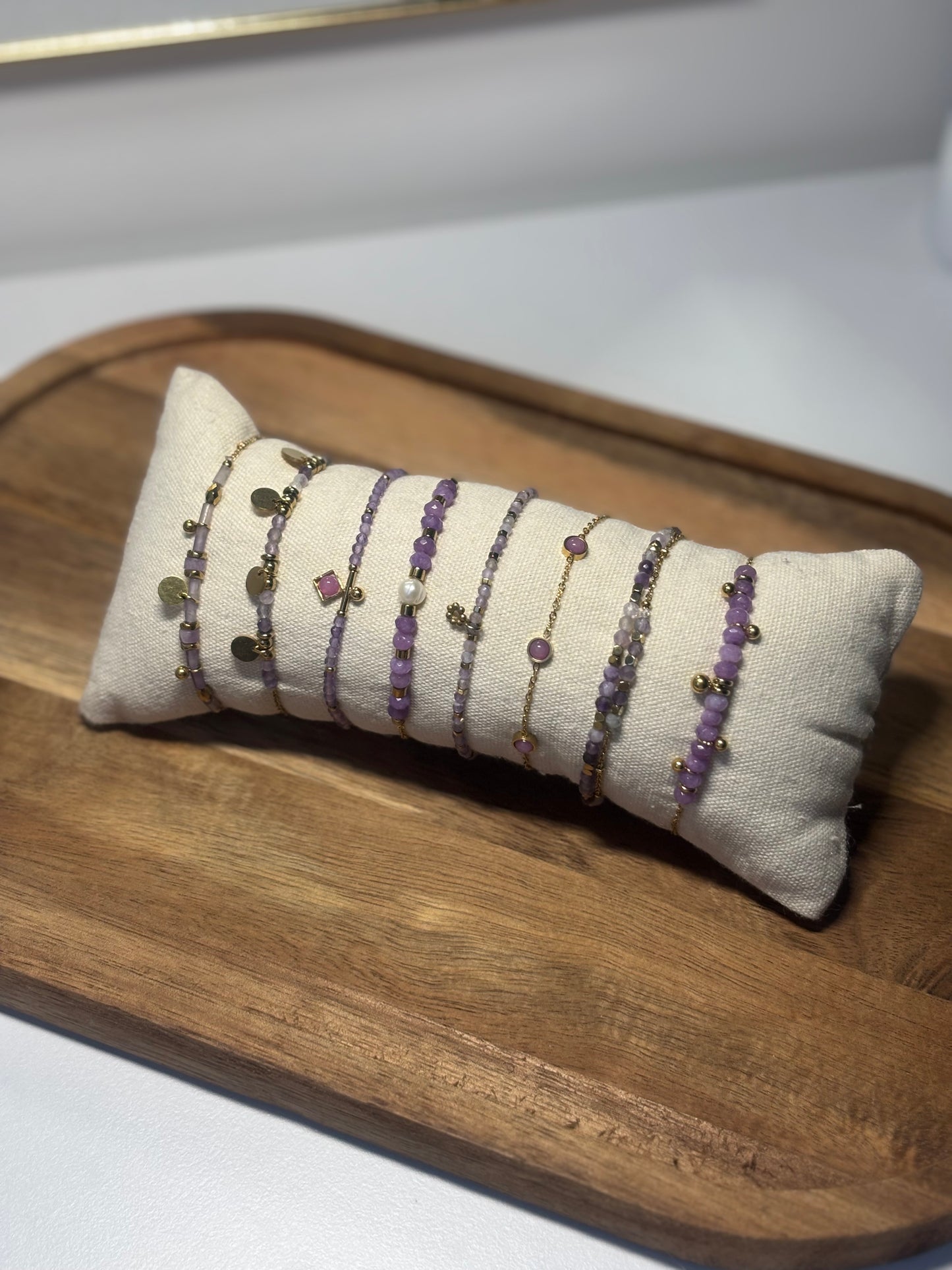 Bracelet Pierres Lilas