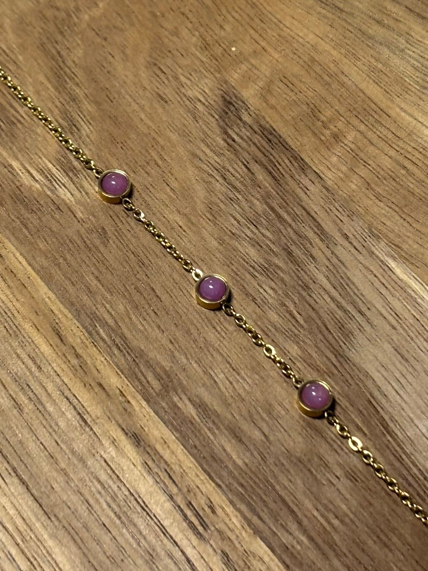 Bracelet Pierres Lilas