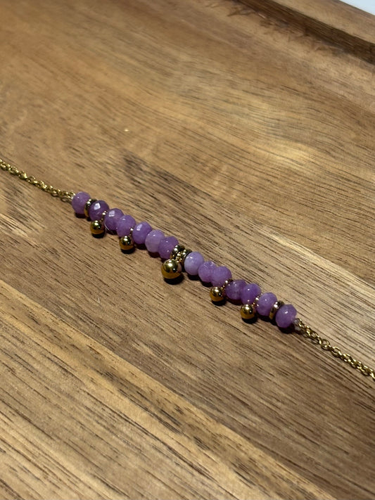 Bracelet Lune Mauve