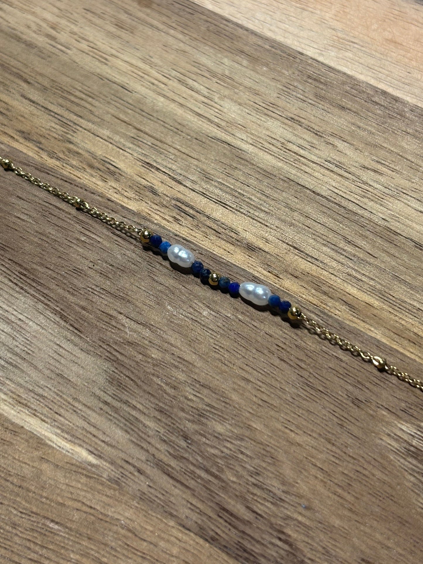 Bracelet Perles Douces Bleues