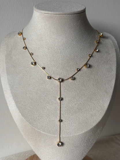 Collier Y Strass