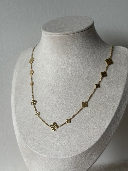 Collier Trèfles Dorés