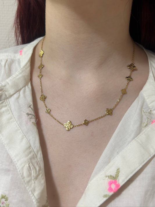 Collier Trèfles Dorés