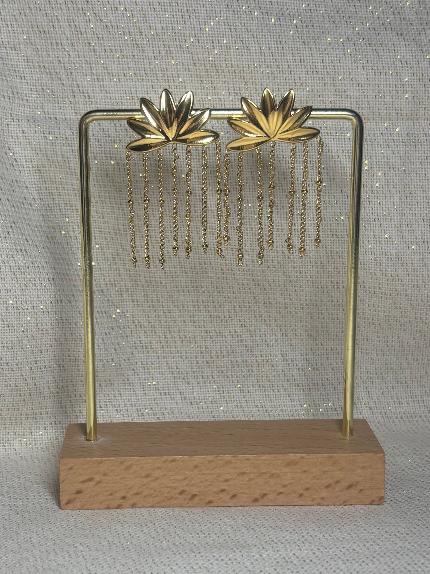 Boucles d'Oreilles Fleurs de Lotus