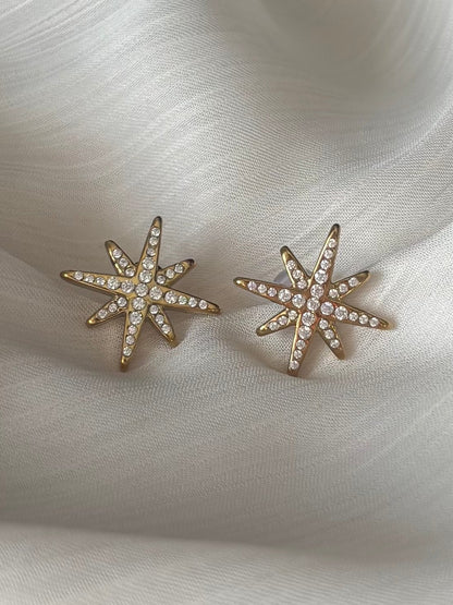 Boucles D'Oreilles Etoiles Scintillantes