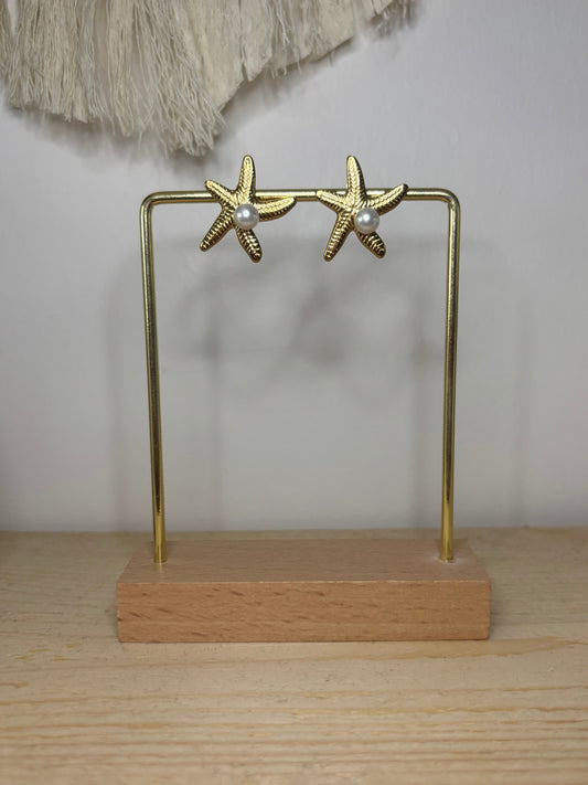Boucles d'Oreilles Etoiles de Mer