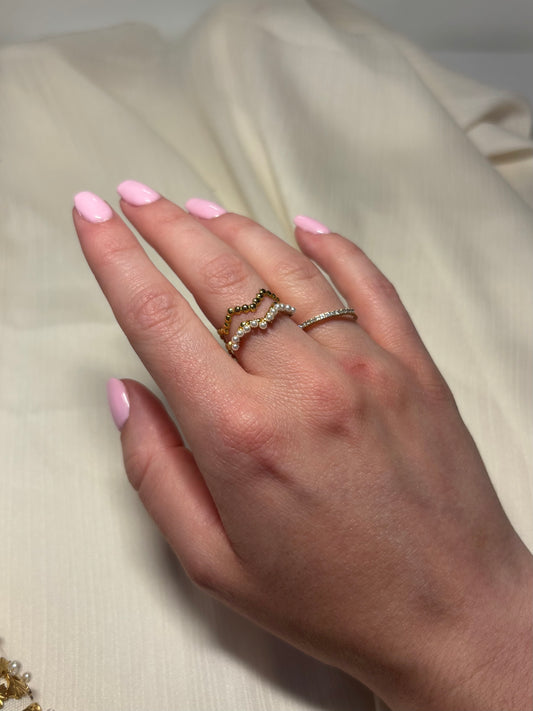 Bague Vague de Perles