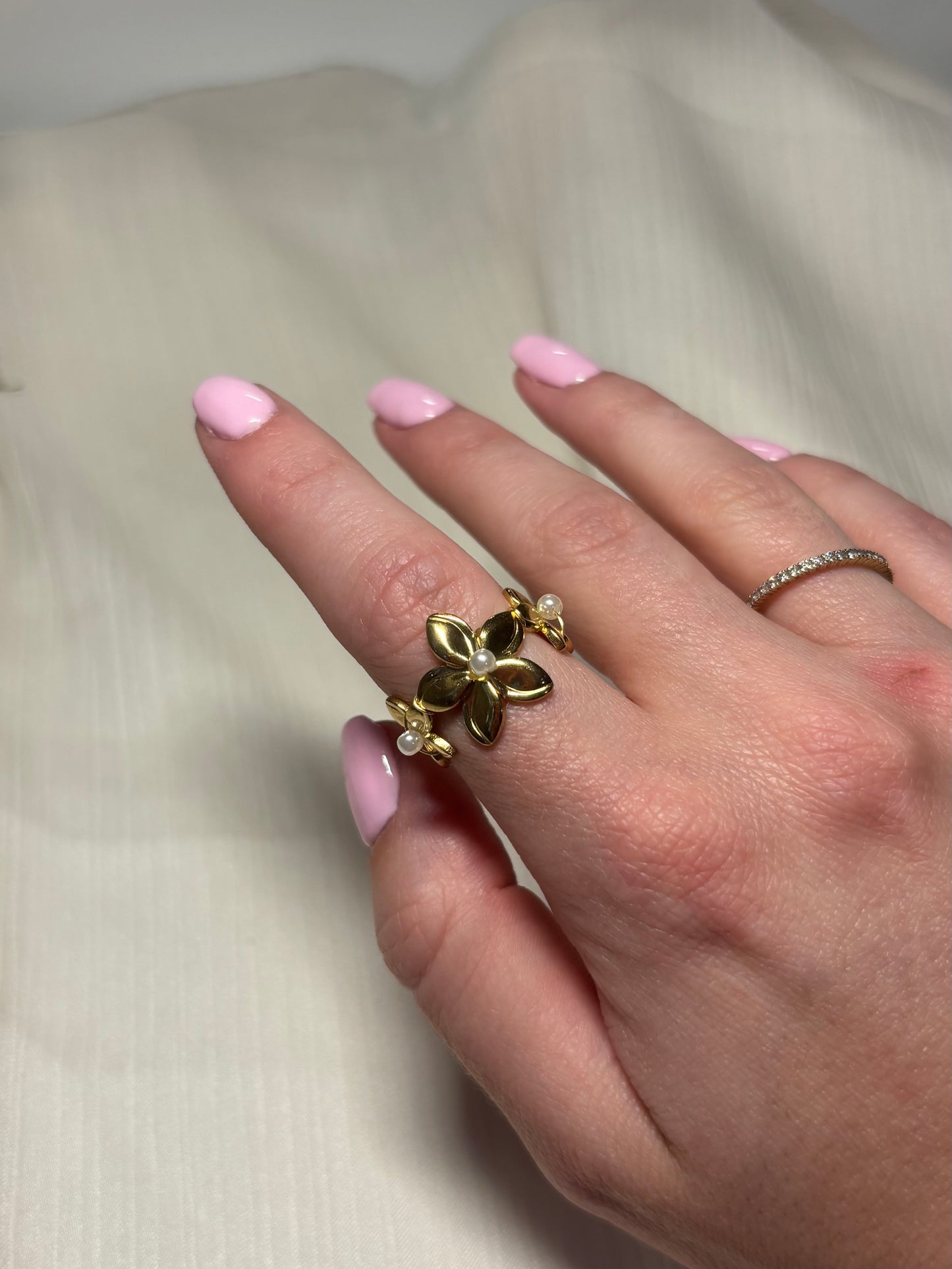 Bague fleur Précieuse