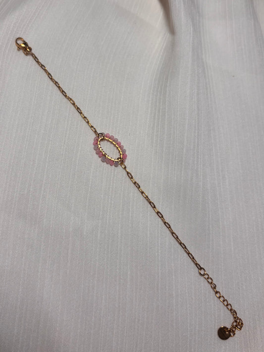 Bracelet Ovale Rose