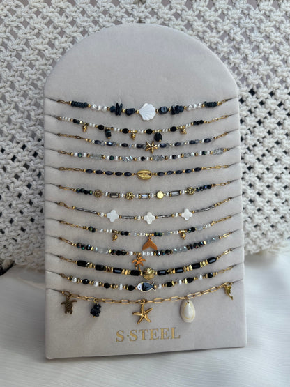 Collier Minuit Doré