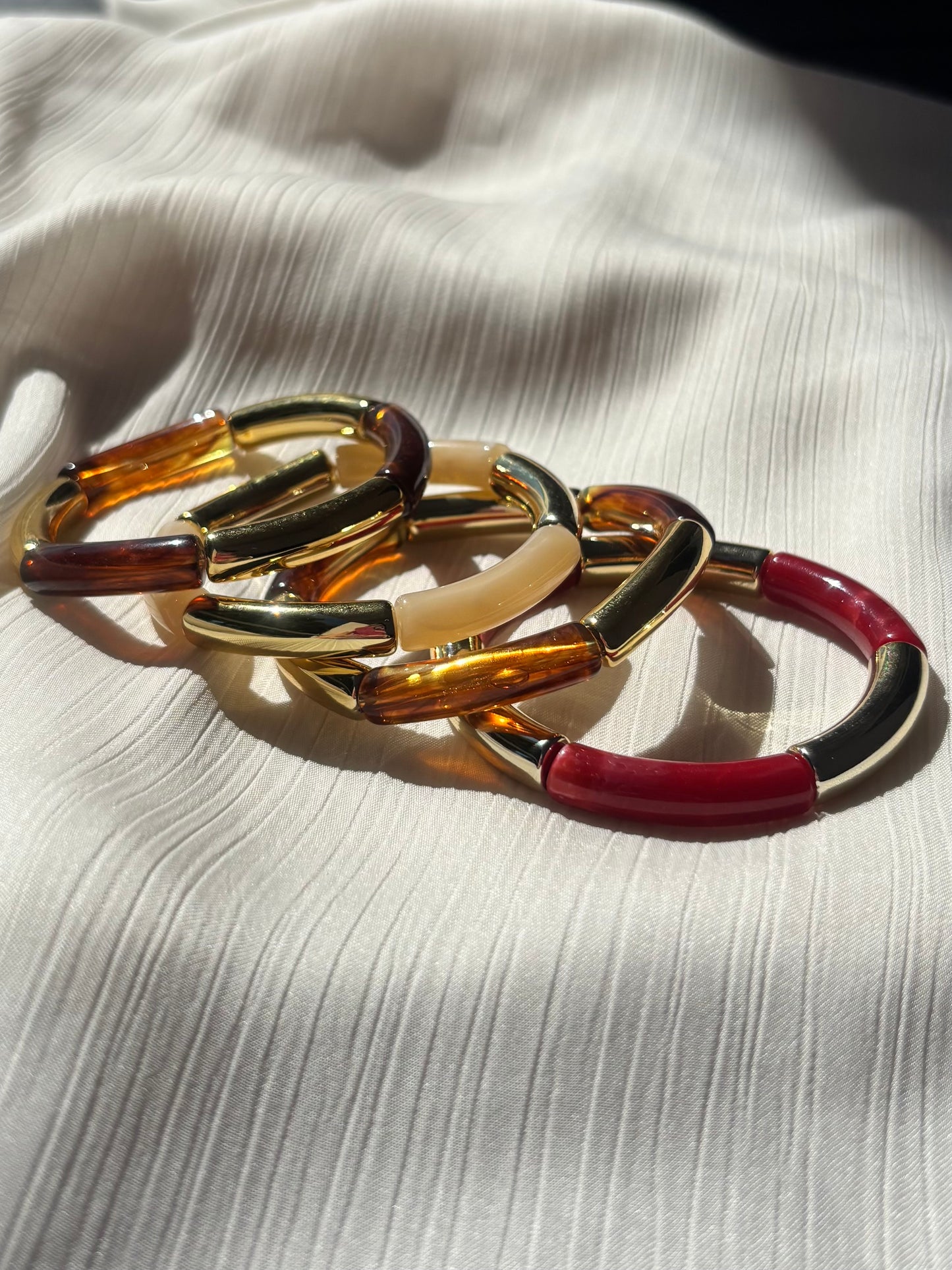 Bracelets Joncs Elastiques Résine