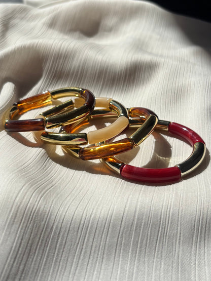 Bracelets Joncs Elastiques Résine