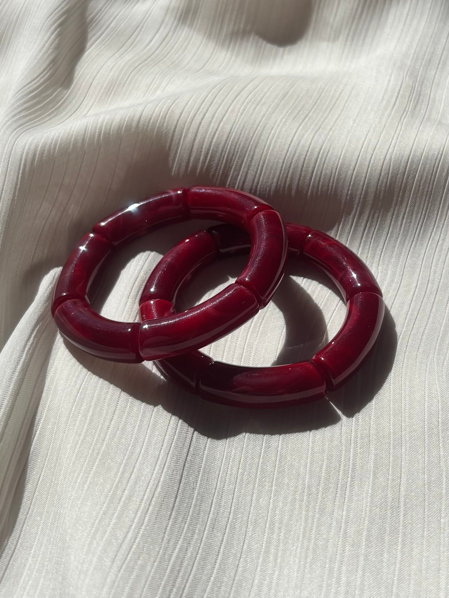 Bracelet Elastique Bordeaux