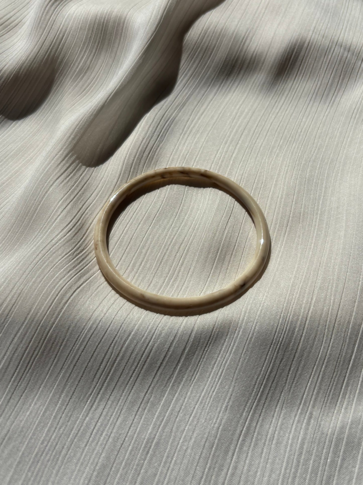 Jonc résine Beige