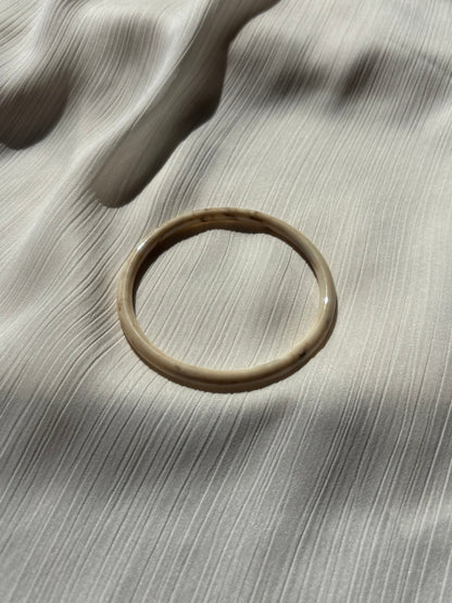 Jonc résine Beige