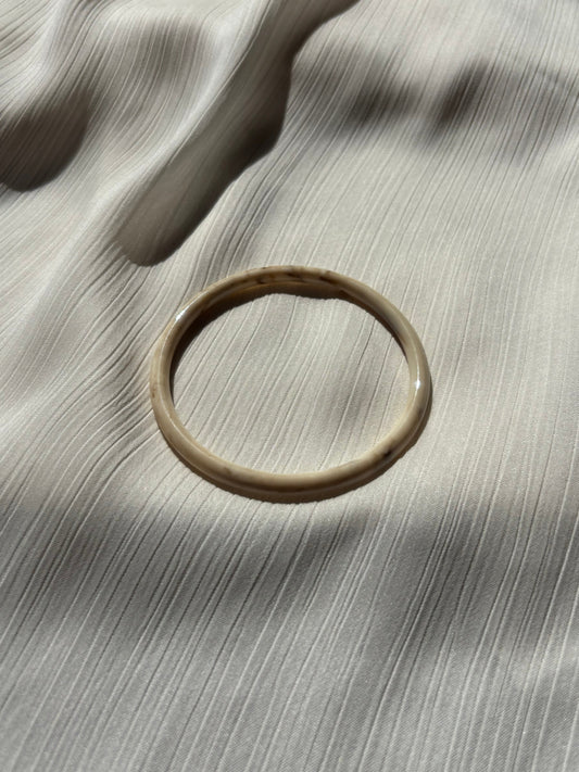 Jonc résine Beige