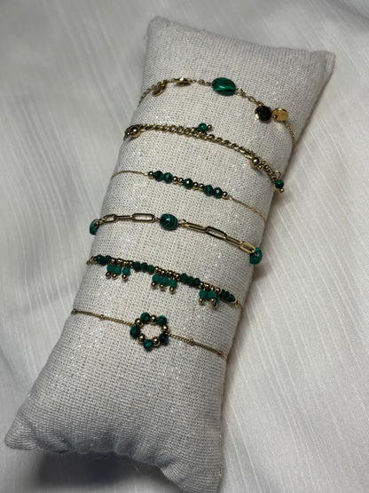 Bracelet Onde Verte