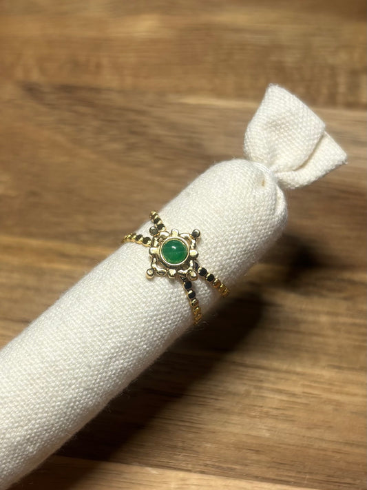 Bague Astre Vert