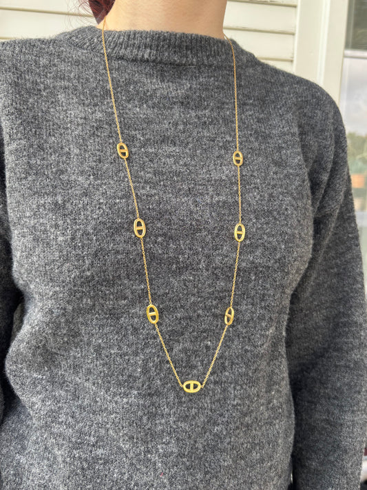 Sautoir Maille Marine