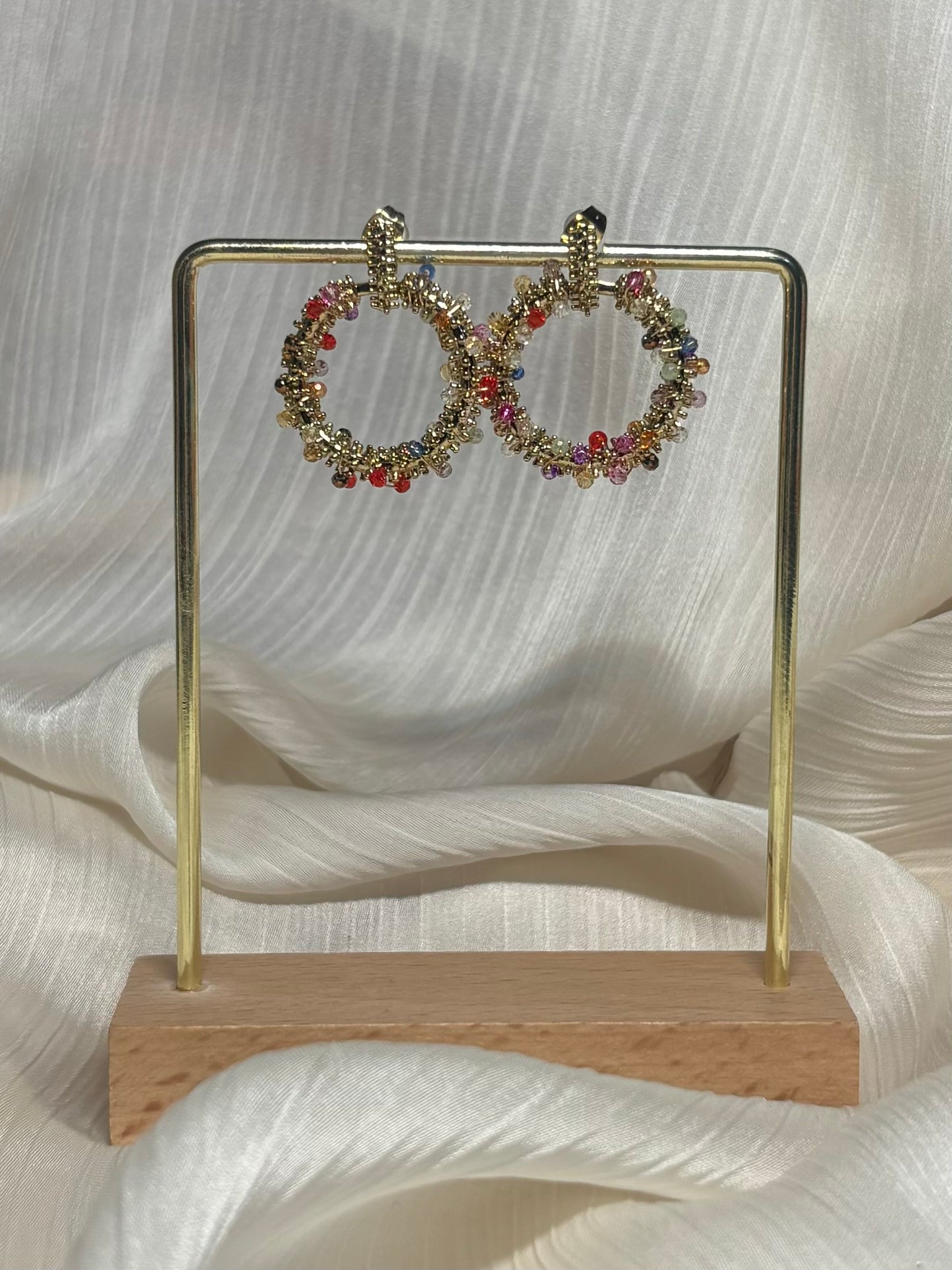 Boucles d'oreilles Perles Multicolores