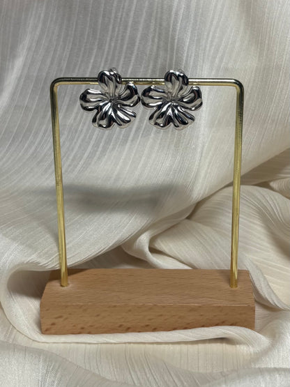 Boucles d'oreilles Fleurs Ondulées