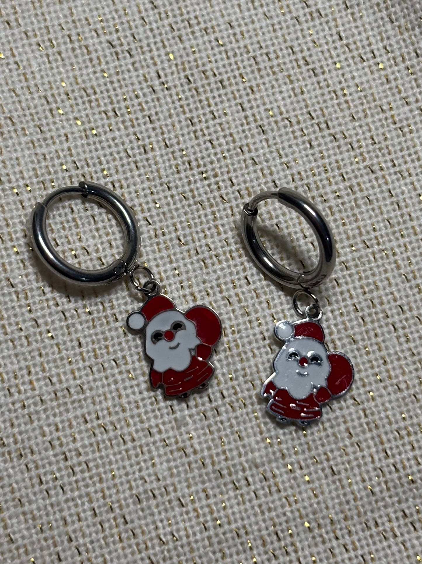 Boucles de Noël Père Noël